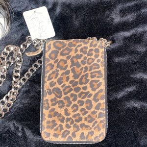 free people wallet cellphone holder on a chain ✨